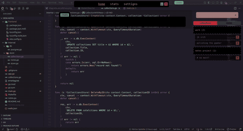 demo visual of desk_notes-demo